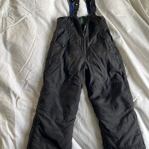 L.L. Bean Kids Black Overall Snow Pants